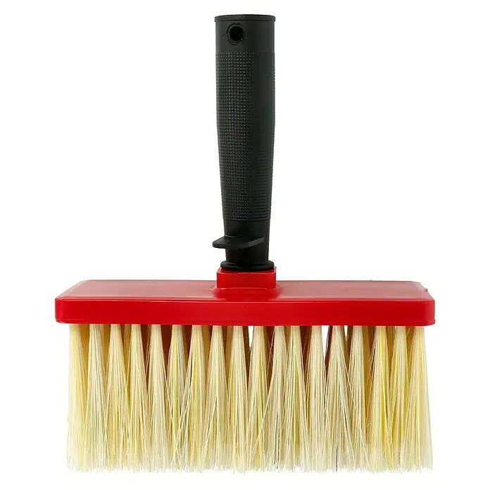 swingcolor Komfort Schutzanstrich-Bürste - 170 x 70 mm, Fibre-Kunststoff, Kunststoff - Rote Bürste mit schwarzen Griff für Farbe oder Tapeten, ideal für professionelle Malerarbeiten und Heimwerkerprojekte, effizient und langlebig.