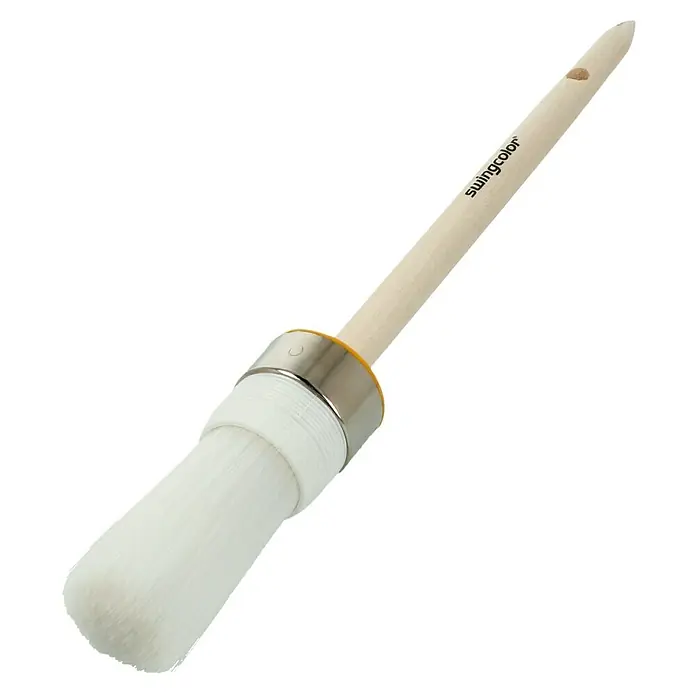 swingcolor Komfort Ringpinsel Lack - Größe Pinsel: 6, All-in-one-Borsten, Naturholz - Pinsel von Swingcolor, ideal für präzise Farbaufträge. Hochwertige Borsten für gleichmäßiges Ergebnis.