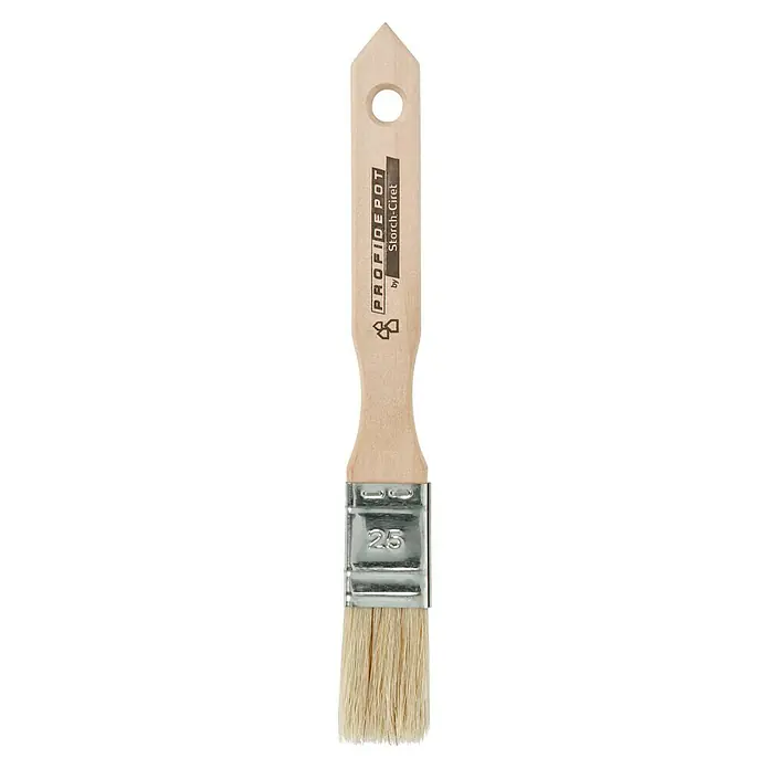 Modlerpinsel - Breite Borsten: 25 mm, Chinaborsten, Holz - Pinsel von ProfiDepot by Storch-Ciret, ideal für präzise Malerarbeiten. Robuster Griff und hochwertige Borsten für ein optimales Ergebnis.