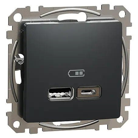 Schneider Electric Sedna Design & Elements Toma USB Tipo A y C