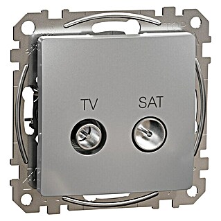 Schneider Electric Sedna Design & Elements Toma TV/SAT 7dB Intermedia (Aluminio, Plástico, En pared)