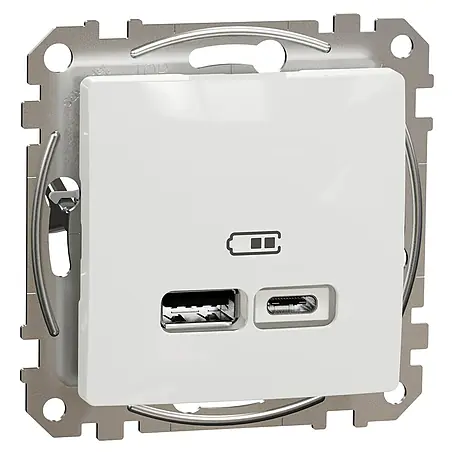 Schneider Electric Sedna Design & Elements Toma USB Tipo A y C