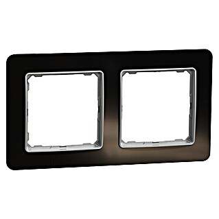 Schneider Electric Sedna Design & Elements Marco (Cristal negro, x 2, Plástico, En pared)