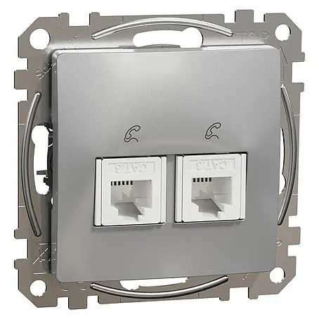 Schneider Electric Sedna Design & Elements Toma de teléfono