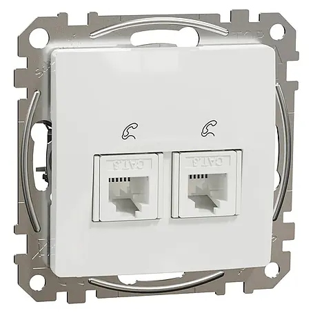 Schneider Electric Sedna Design & Elements Toma de teléfono