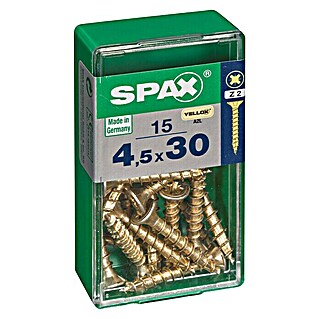Spax Universalschraube (4,5 x 30 mm, Vollgewinde, 15 Stk.)