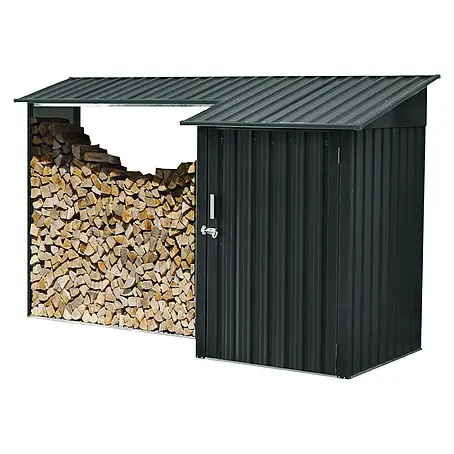 Gardol Geräteschrank mit Holzlager