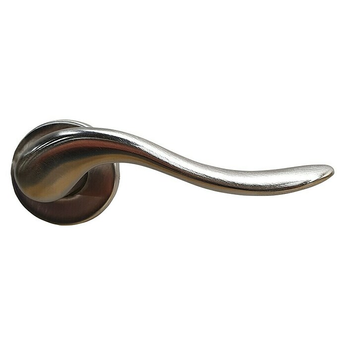 Deurkruk rond rozet Claudio (Verchroomd, Mat, Zilver) | BAUHAUS