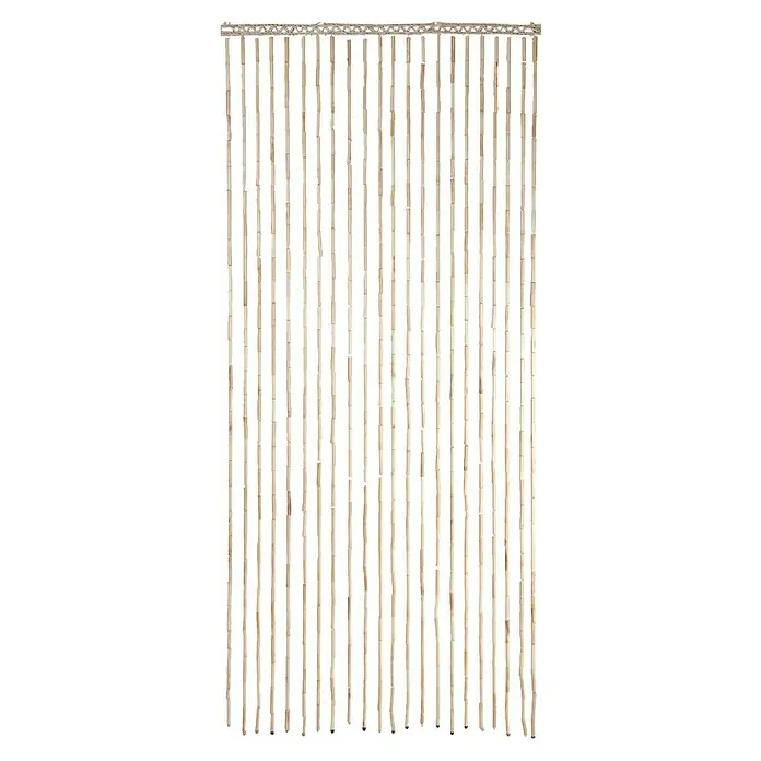 Perlenvorhang Tonkin - Natur, 90 x 200 cm - Nahaufnahme eines Bambusvorhang, der eine rustikale und natürliche Atmosphäre in jeden Raum bringt.