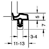 Primo Türdichtung Lignum 34 (Grau, 5 m, Passend für: Nutbreite 3 – 4 mm) | BAUHAUS