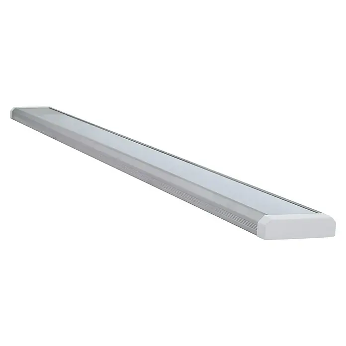 E2 elektro LED-Lichtleiste Flat - 10 W, L x B x H: 585 x 75 x 25 mm, Lichtfarbe: Neutralweiß, 1 Stk. - LED-Leuchte: Eine moderne LED-Leuchte in Silber, ideal für die Beleuchtung von Innenräumen mit effizientem Licht und stilvollem Design.