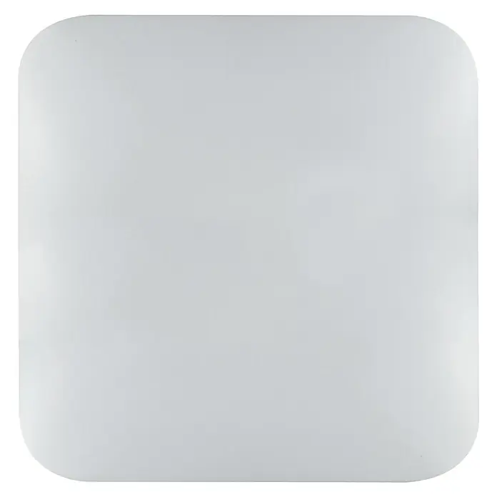 E2 elektro LED-Wand- & Deckenleuchte White Q - 24 W, L x B x H: 33 x 33 x 6,2 cm, Weiß, Weiß, Warmweiß - Aufnahme einer abgerundeten, quadratischen Deckenleuchte, die sich perfekt für die moderne Beleuchtung in jedem Raum eignet.