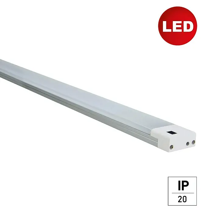 E2 elektro LED-Lichtleiste Plan - L x B x H: 90 x 3,2 x 1,4 cm, Lichtfarbe: Warmweiß, 15 W, 220 V - 240 V - LED-Leuchte: Eine energieeffiziente Lichtlösung. Ideal für moderne Beleuchtung mit hoher Helligkeit und langer Lebensdauer.