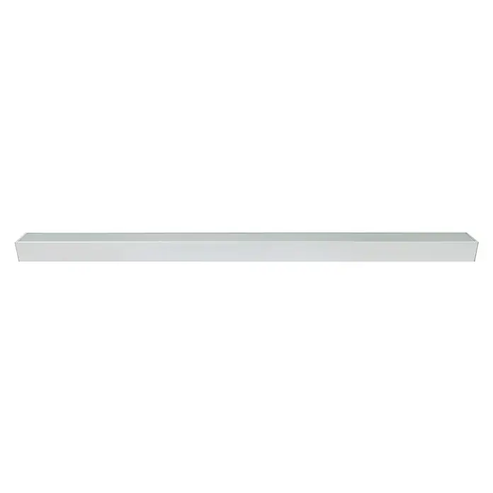 E2 elektro Lichtkanal Linearo - 220 V - 240 V, 50 W, Kaltweiß, L x B x H: 150 x 7,5 x 5,6 cm - Nahaufnahme einer eleganten, weißen Klimaanlage, die ein minimalistisches Design und effiziente Kühltechnologie vereint.