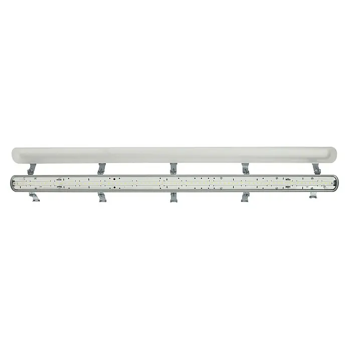 E2 elektro LED-Feuchtraumlichtleiste Multi - L x B x H: 120 x 7 x 7,3 cm, Lichtfarbe: Neutralweiß, 36 W, IP65 - Hier ist eine LED-Röhrenleuchte für den industriellen oder gewerblichen Einsatz mit robustem und wasserdichtem Design für raue Umgebungen.