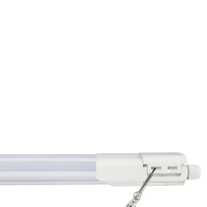 E2 elektro LED-Feuchtraumlichtleiste Plus (L x B x H: 59,5 x 5,2 x 4,1 cm, Lichtfarbe: Neutralweiß, 18 W, IP65) | BAUHAUS