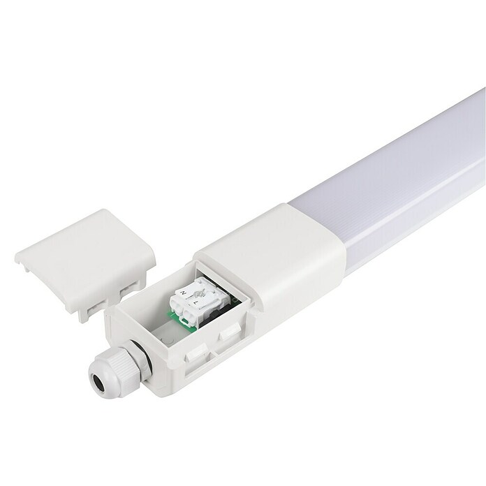 E2 elektro LED-Feuchtraumlichtleiste Plus (L x B x H: 59,5 x 5,2 x 4,1 cm, Lichtfarbe: Neutralweiß, 18 W, IP65) | BAUHAUS