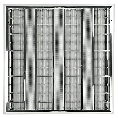 E2 elektro LED-Deckenleuchte - Rasterleuchte Q (42 W, L x B x H: 62 x 62 x 4 cm, Weiß, Neutralweiß)
