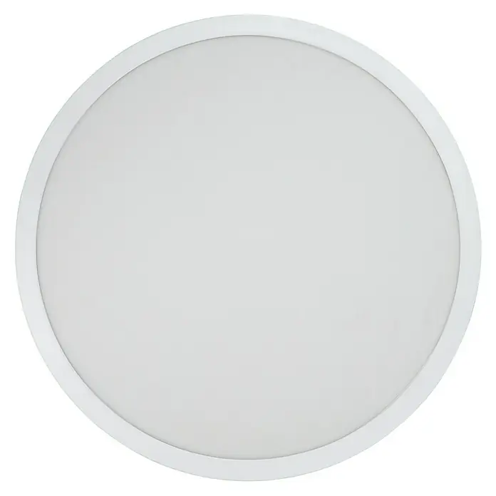 E2 elektro LED-Deckenleuchte rund Round - 40 W, Ø x H: 60 x 4 cm, Weiß, Kaltweiß - Weisse runde LED-Deckenleuchte für eine moderne Beleuchtung. Ideal für Wohn- und Geschäftsräume mit gleichmässiger Lichtverteilung.
