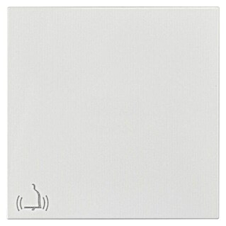 Wippschalter Logus mit Glocke (L x B x H: 56 x 56 x 5 mm, Weiß, Kunststoff)