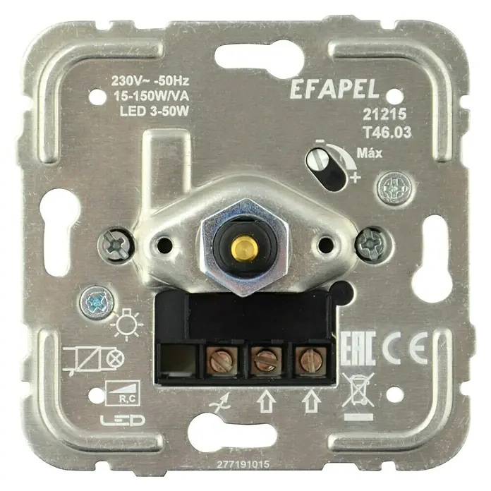 Dimmer | draai-/drukknop, 1 - 200 VA, inbouw