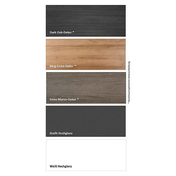 Lanzet Badmöbelmuster14,5 cm x 30,5 cm x 35 mm, Dark Oak