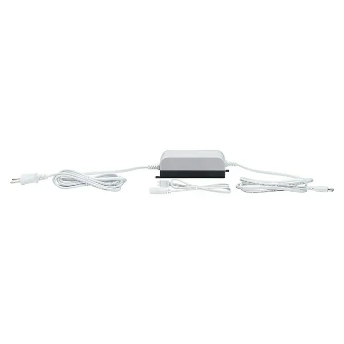 Paulmann YourLED Bobina de reactancia - 48 W - Adaptador de corriente blanco con cable de alimentación y cables de salida.