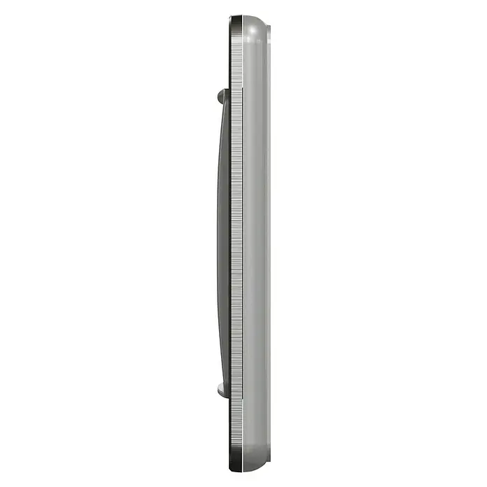 Schneider Electric Sedna Design & Elements Marco - Aluminio cepillado, Modelo de mecanismos: x 1, Plástico, Instalar - Dispensador de jabón plateado para montaje en pared. Ideal para baños y aseos públicos, ofrece facilidad de uso y un diseño moderno.