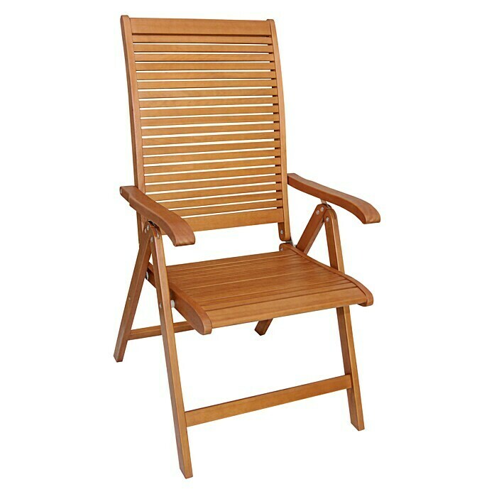 Sunfun Diana Sklopiva stolica s pozicijama (69 cm, Drvo, Prirodno smeđe)