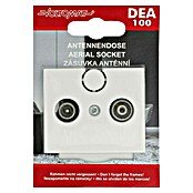 Voltomat DEA 100 Antennendose (Alpinweiß, 2-fach, Kunststoff, Unterputz)