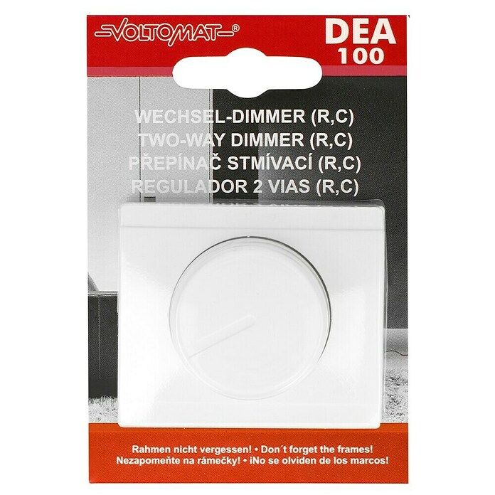 Voltomat DEA 100 Dimmer (Alpinweiß, 20 - 315 W, Kunststoff, Unterputz)