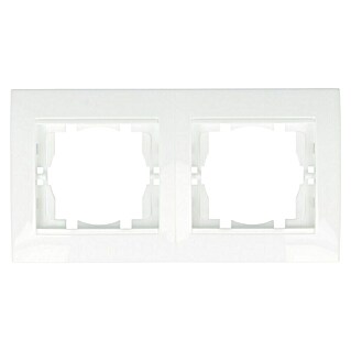Voltomat DEA 100 Abdeckrahmen (Alpinweiß, 2-fach, Kunststoff, Horizontal)