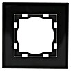 Voltomat ART Glas-Abdeckrahmen (Schwarz, 1-fach, Unterputz)