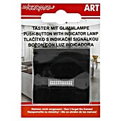 Voltomat ART Taster mit Glimmlampe (Schwarz, Unterputz, Kunststoff, 10 A)