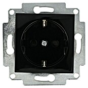 Voltomat ART Steckdose mit erhöhtem Berührungsschutz (Schwarz, 1-fach, Kunststoff, IP20, Unterputz)