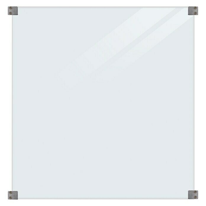 Plus Sichtschutzelement Futura Klar90 x 91 cm, Glas, Transparent Front View