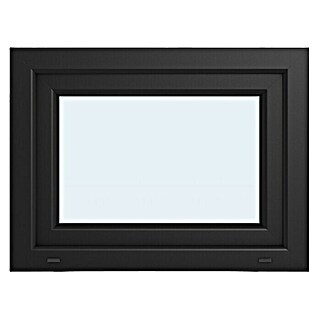Solid Elements Kunststofffenster Basic (80 x 60 cm, DIN Anschlag: Links, Außen: Anthrazit, Innen: Weiß)