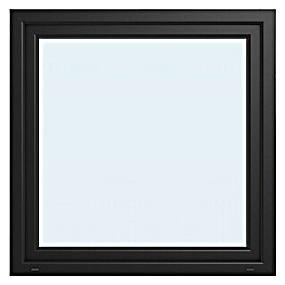 Solid Elements Kunststofffenster Basic (120 x 120 cm, DIN Anschlag: Links, Außen: Anthrazit, Innen: Weiß)