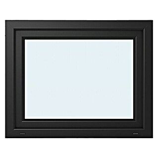 Solid Elements Kunststofffenster Basic (100 x 80 cm, DIN Anschlag: Rechts, Außen: Anthrazit, Innen: Weiß)