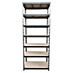 Regalux Schwerlastregal (H x B x T: 226 x 90 x 45 cm, Traglast pro Boden: 200 kg, Anzahl Böden: 7 Stk., Stecken, Anthrazit) | BAUHAUS