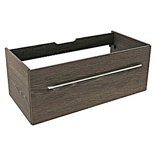 Camargue Stella Waschtischunterschrank  (99,4 x 48,8 x 39 cm, Eiche Maron)