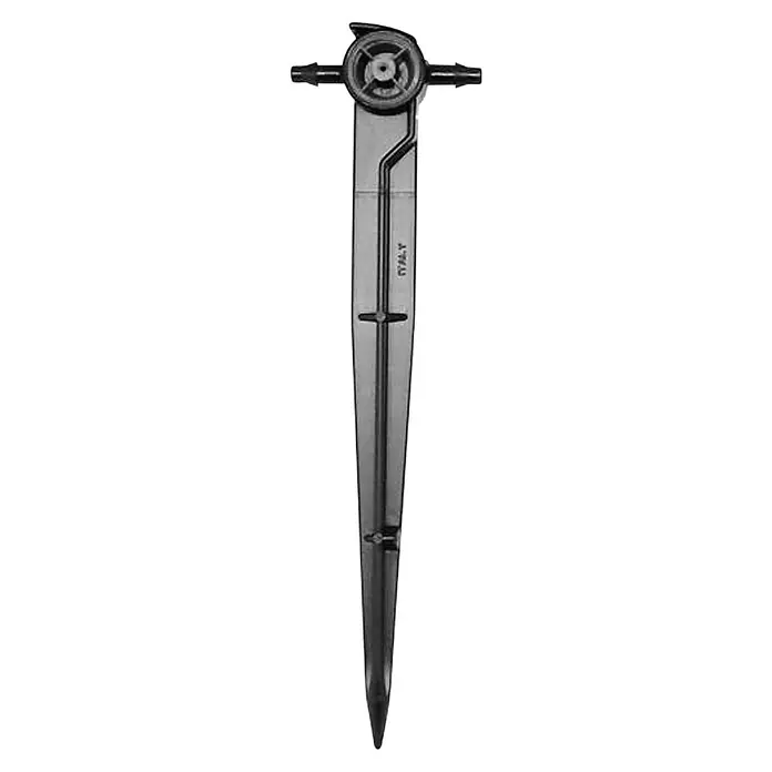 Gotero lineal autocompensado con estaca intermedio - 5 ud., 4 l/h - Púa de riego por goteo para jardín. El sistema de riego proporciona un riego preciso y ahorrador de agua de las plantas.