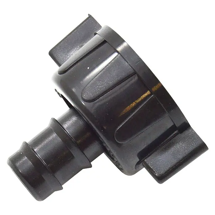 Conector para manguera goteo Hembra - ¾″, 12 mm, Plástico - T de riego negra para riego de jardín. La T conecta mangueras en el jardín de forma sencilla y eficaz.