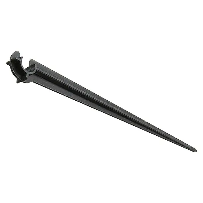 Difusor con rosca abierto - 4 mm, 5 ud. - Estaca negra de sujeción de cables, ideal para fijar cables de forma segura en el jardín o en exteriores. Material robusto.