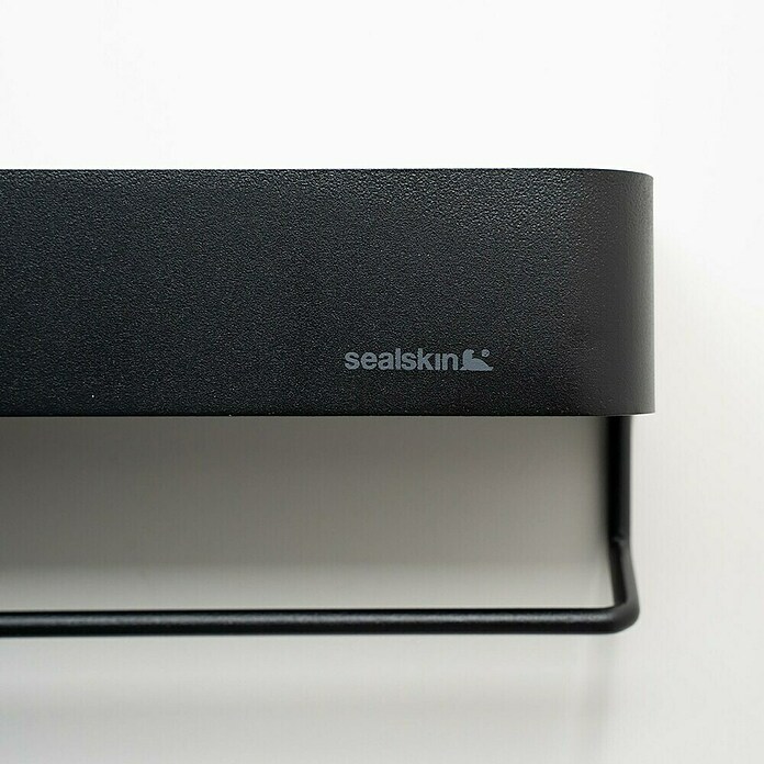 Sealskin Wandrek Brix (l x b x h: 80 x 550 x 100 mm, Belastbaarheid: 3 kg, Metaal, Zwart) | BAUHAUS