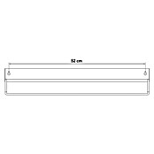 Sealskin Wandrek Brix (l x b x h: 80 x 550 x 100 mm, Belastbaarheid: 3 kg, Metaal, Zwart) | BAUHAUS
