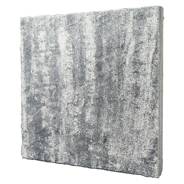 Terrassenplatte Ellenica (48 x 48 x 3,2 cm, Grau/Schwarz, Beton) | BAUHAUS