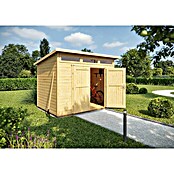Weka Gartenhaus 264 Gr. 4 (Außenmaß inkl. Dachüberstand (B x T): 330 x 285 cm, Holz, Natur) | BAUHAUS