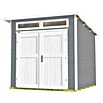 Weka Gartenhaus 264 Gr. 1 (Außenmaß inkl. Dachüberstand (B x T): 263 x 249 cm, Holz, Grau) | BAUHAUS
