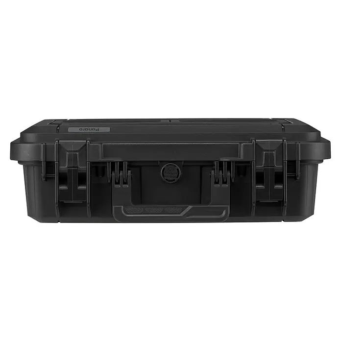 Wasserdichter Koffer EKO60 - L x B x H: 415 x 280 x 125 mm, Mit Würfelschaumstoffeinlage, Grau - Schwarzer Panaro-Schutzkoffer, ideal für den sicheren Transport empfindlicher Geräte. Robust, wasserdicht und mit Druckausgleichsventil ausgestattet.